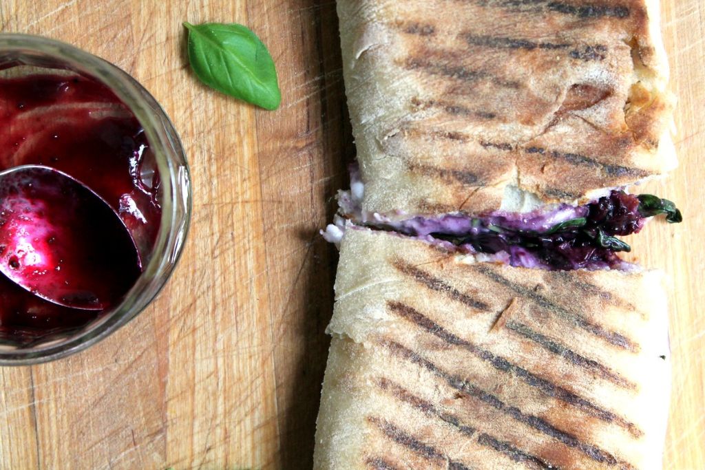 Blueberry Mozzarella Panini