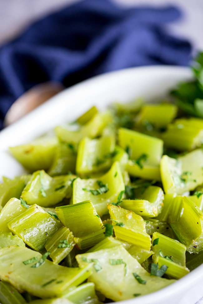 Braised Celery  Simple Side Dish