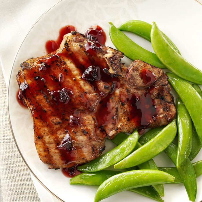 Chipotle Raspberry Pork Chops