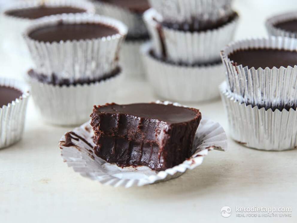 Creamy Keto Dark Chocolate Cups