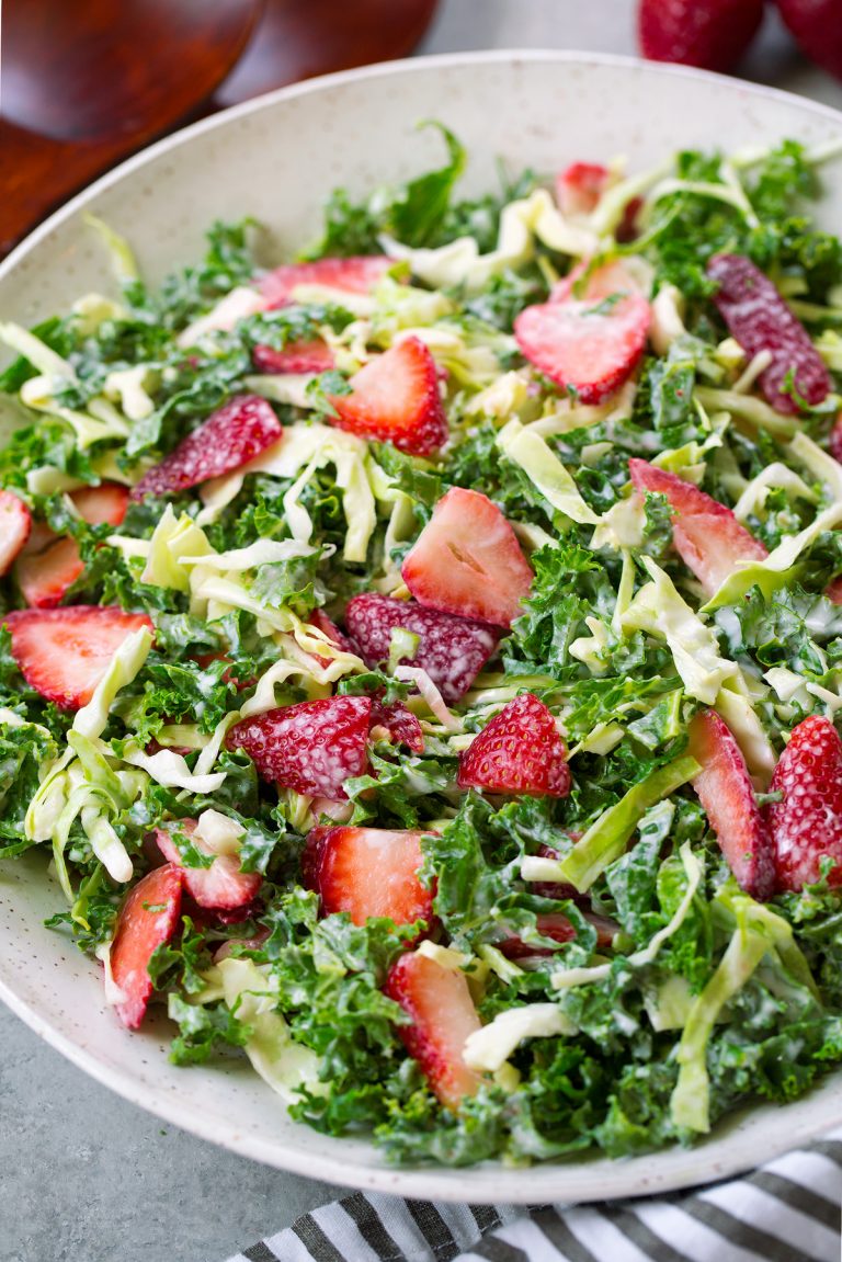 Strawberry Kale Coleslaw