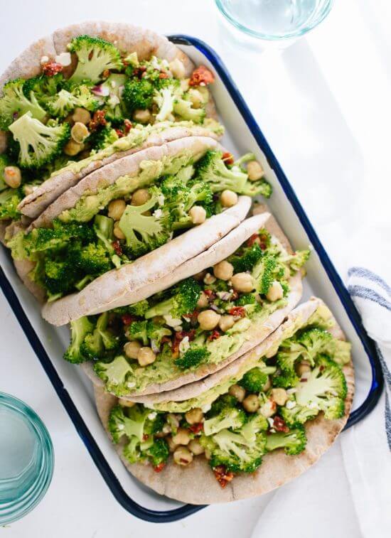 Chickpe Avocado Pita Sandwiches