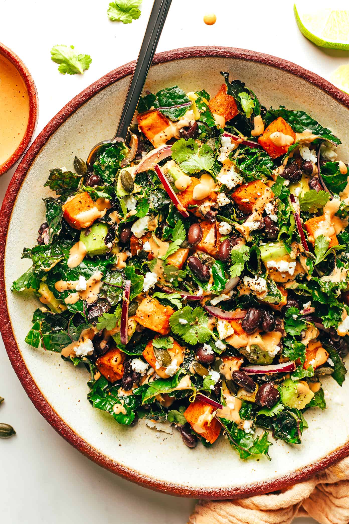 SWEET POTATO AVOCADO KALE SALAD